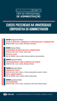 UCAdm realizará novos cursos presenciais gratuitos no Mês do