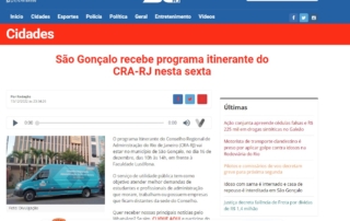 São Gonçalo recebe programa itinerante do CRA-RJ nesta sexta