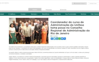 Coordenador do curso de Administração do Unifeso toma posse no Conselho Regional de Administração do Rio de Janeiro