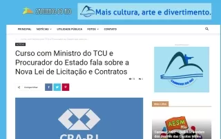 Curso com Ministro do TCU e Procurador do Estado fala sobre a Nova Lei de Licitação e Contratos